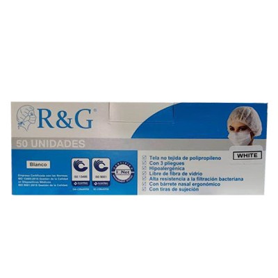 【新西兰现货】R&G 医用级白色口罩50只装